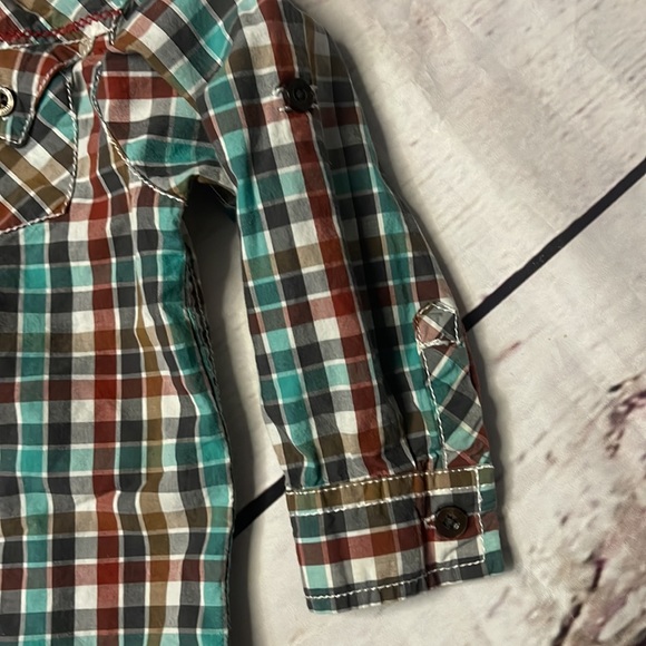 GUESS 24 mo plaid dress shirt - Picture 5 of 8